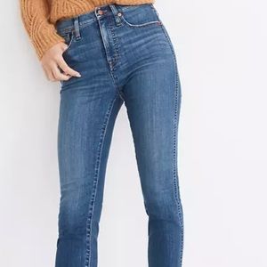 Madewell Petite Stovepipe Jeans in Leman Wash